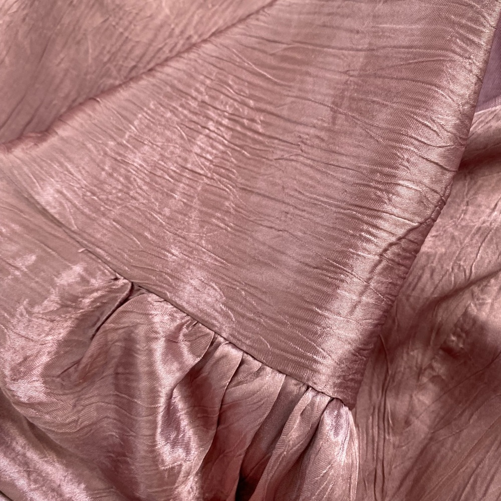 NWT Rahi Luster Cutout Mini Dress in Antique Rose | Metallic Pink | Nordstrom - Picture 7 of 16